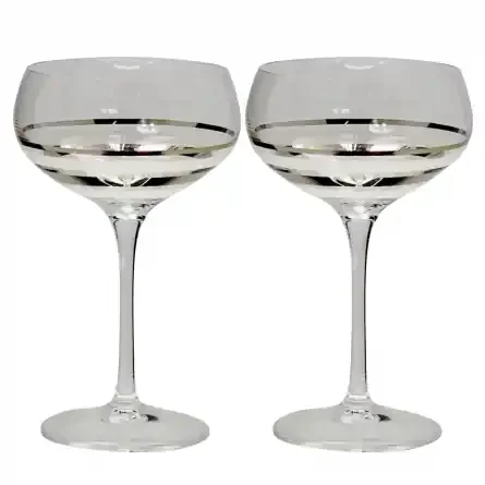 Versailles Champagner-Coupe Silver, 2-pack