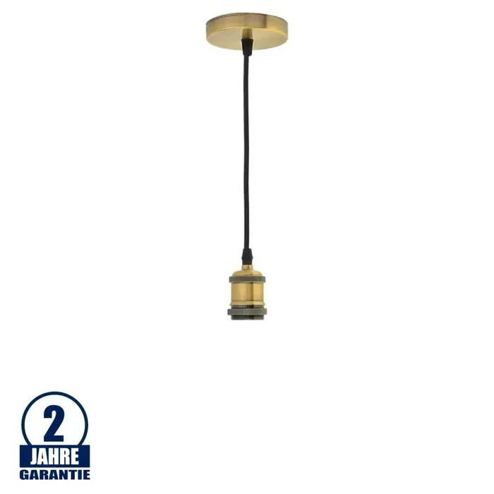 Vintage Pendelleuchte E27 Messing OP