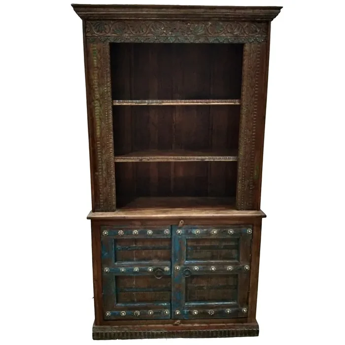 Vintage Regal Bücherregal Antik 210cm Muster -32-