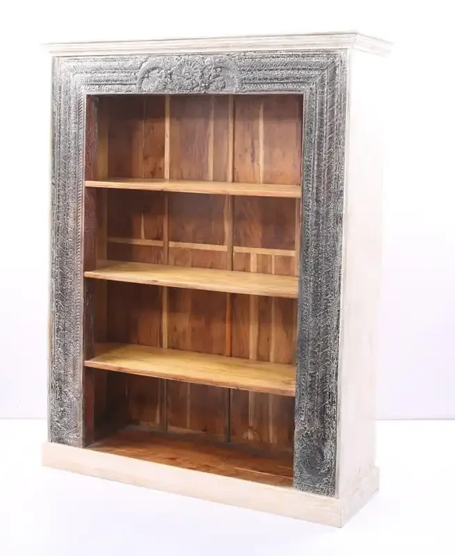 Vintage Regal Bücherregal Antik 210cm Muster -39-