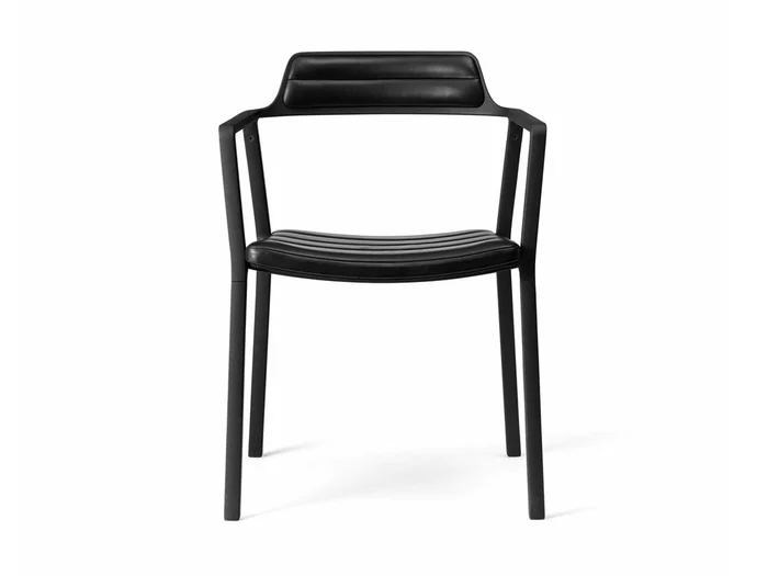 Vipp Vipp 451 Stuhl – Schwarzes Leder