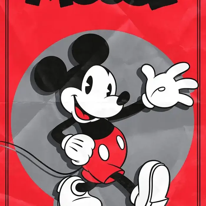 Vlies Fototapete – Mickey American Classic – 100 x 250 cm