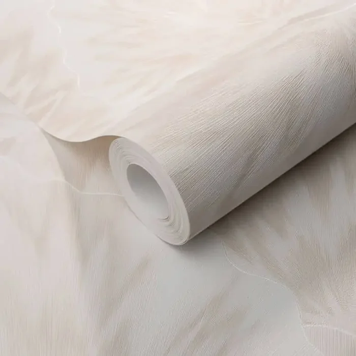 Vliestapete mit grafischen Mustern in beige