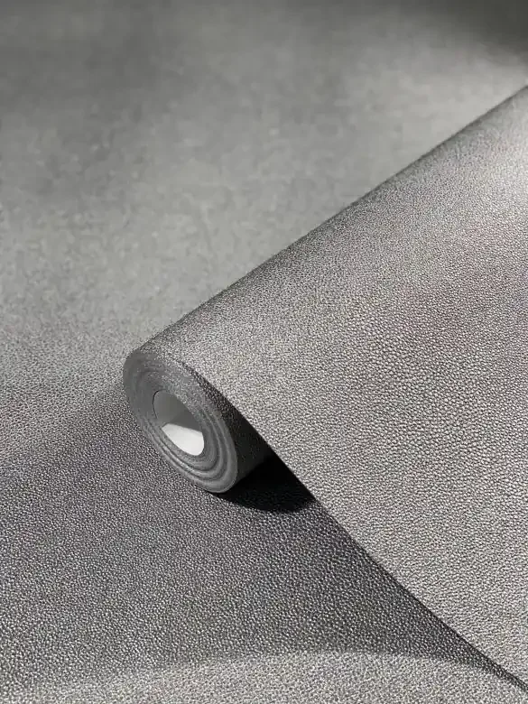 Vliestapete mit kleinen Perlen silber Uni von Harald Glööckler