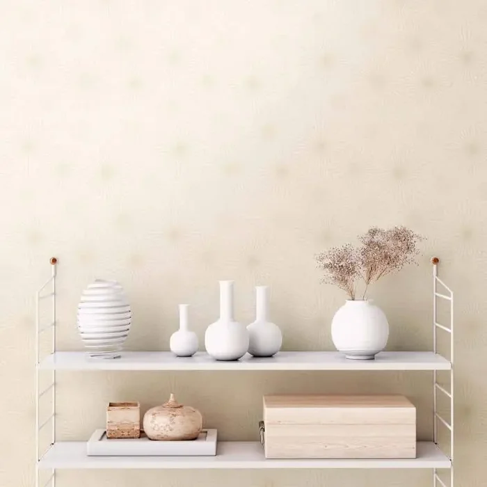 Vliestapete Muster Beige Tapete Kreise Creme Design Mustertapete Wohnzimmer