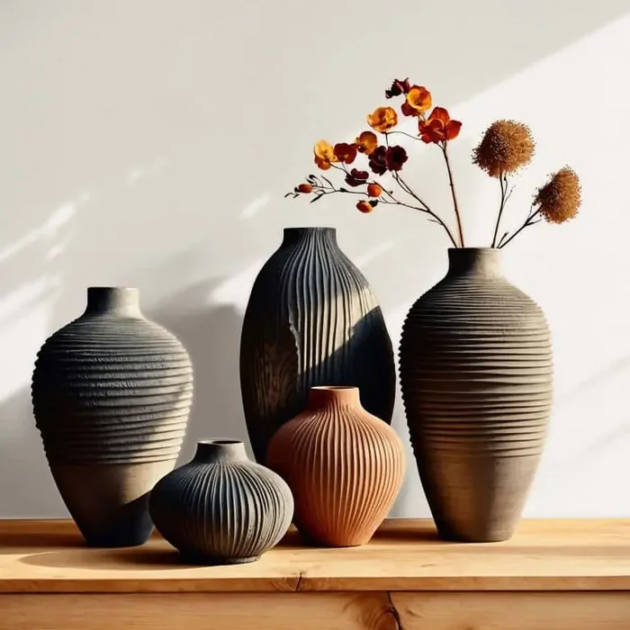 Vliestapete Strukturiert Uni Modern in Beige