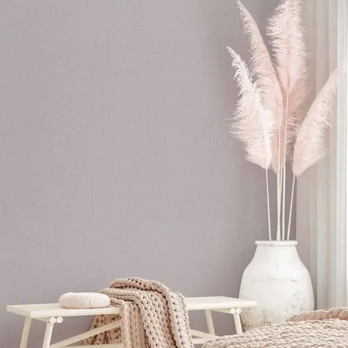 Vliestapete Strukturiert Uni Modern in Rosa-Braun