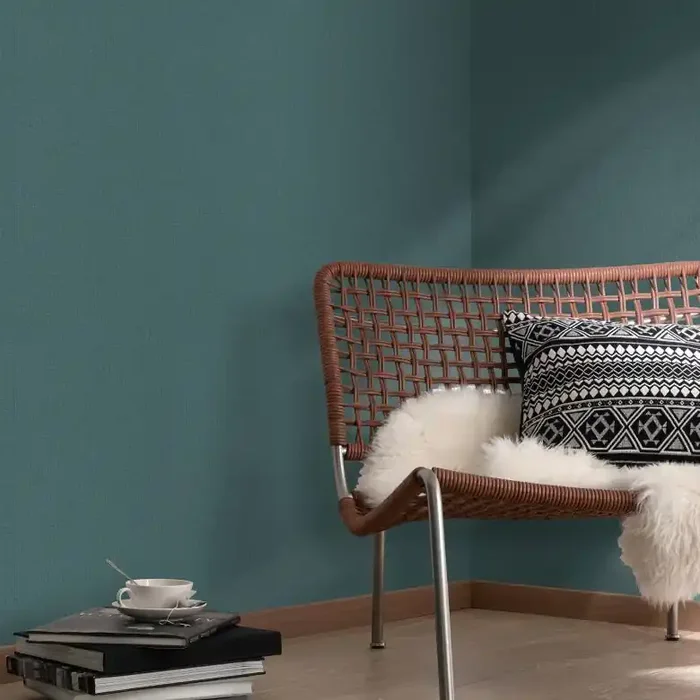Vliestapete WOVEN Elle Decoration 4, petrol