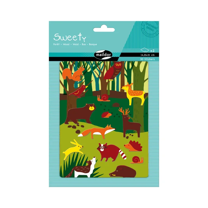 Wald-Sticker Maildor Sweety (x2) [Größe 14,8×21 cm]