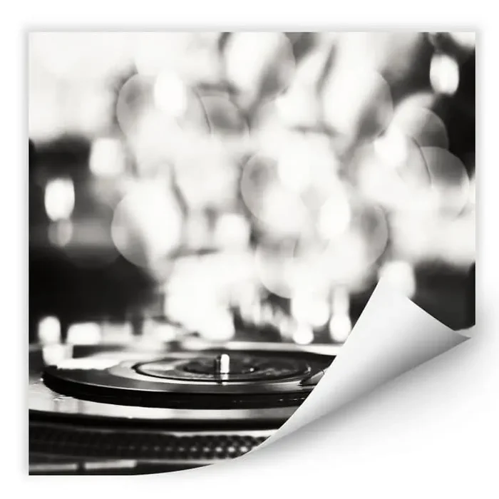 Wallprint W – Vinyl Record on Turntables