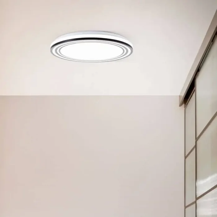 Wand- und Deckenleuchte Kian, schwarz, 7 x 49 cm, Metall Led-lampe