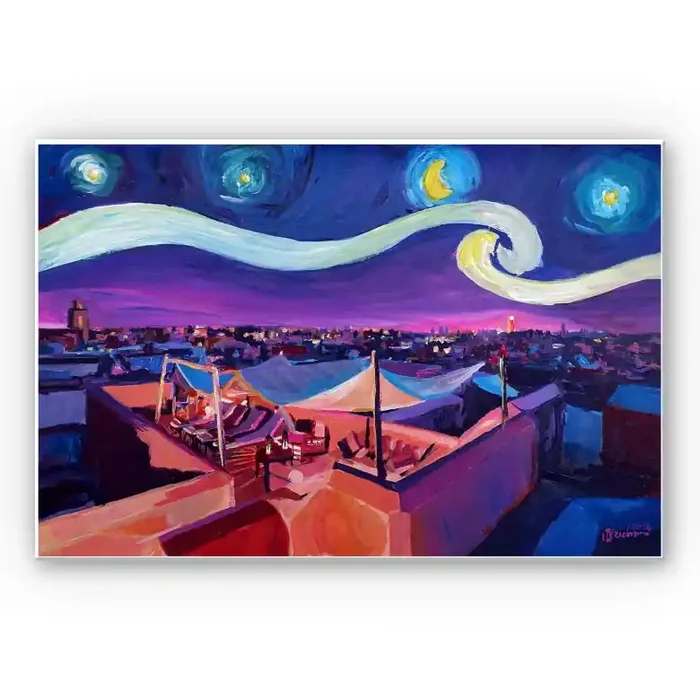 Wandbild Bleichner – Marrakesch bei Nacht