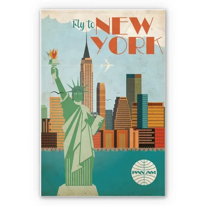 Wandbild PAN AM – Fly to New York