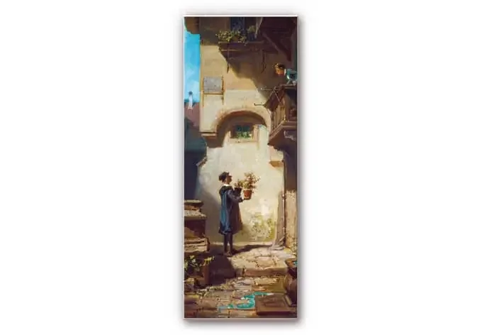 Wandbild Spitzweg – Der Gratulant – Panorama