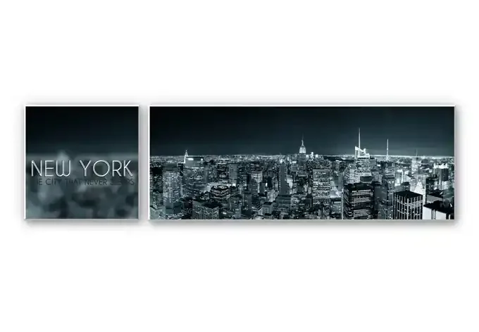 Wandbild The City that never sleeps (2-teilig)
