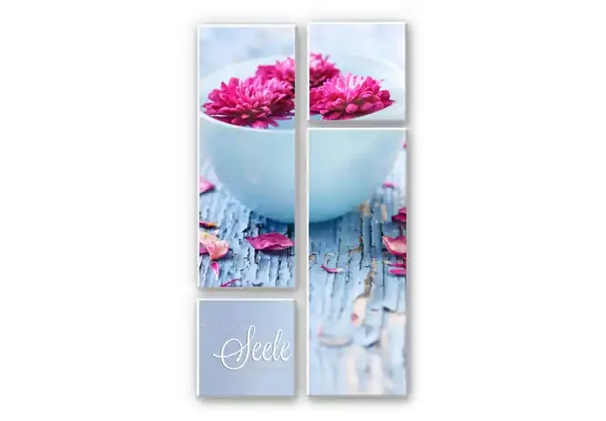 Wandbild Tue deinem Körper Gutes… (4-teilig)