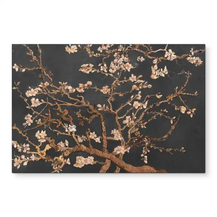 Wandbild van Gogh – Mandelblüte – herbstlich – Alu-Dibond