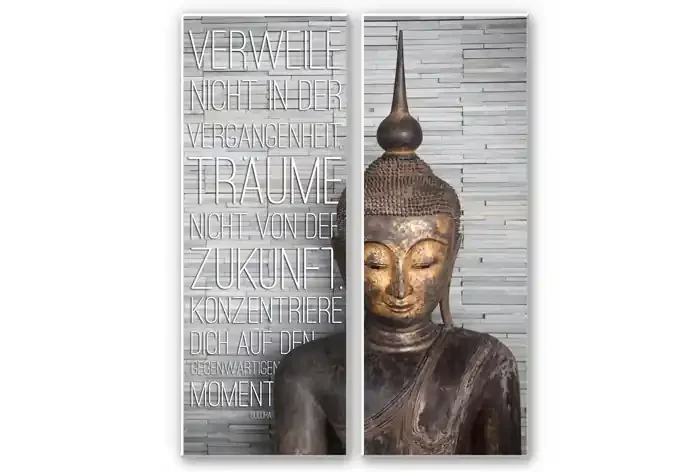 Wandbild Verweile nicht in der Vergangenheit… (2-teilig)