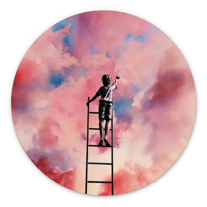 Wandbild Wolkenmaler – Alu-Dibond Rund – Taudalpoi