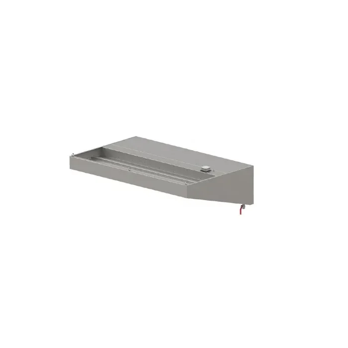 Wandhaube „Expert Line“, Schrägform 2500 mm x 1100 mm mit LC2 Typ A Zyklonen-/Labyrinthfilter