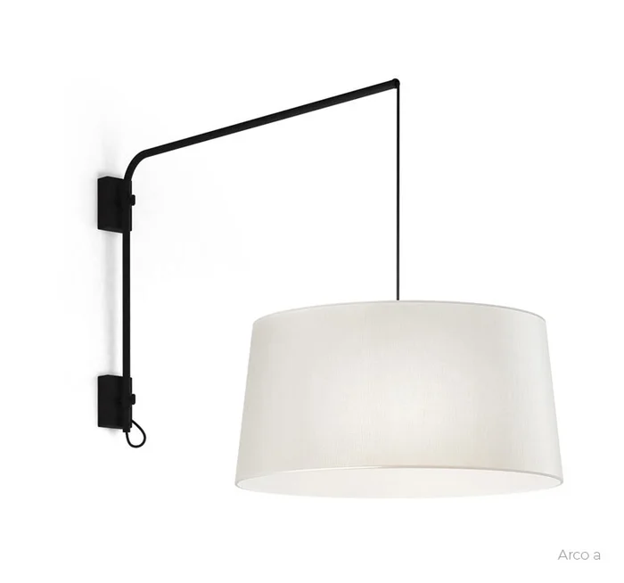 Wandlampe Arco A. Textil