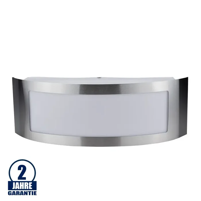 Wandleuchte mit E27 Fassung Edelstahl Classic IP44