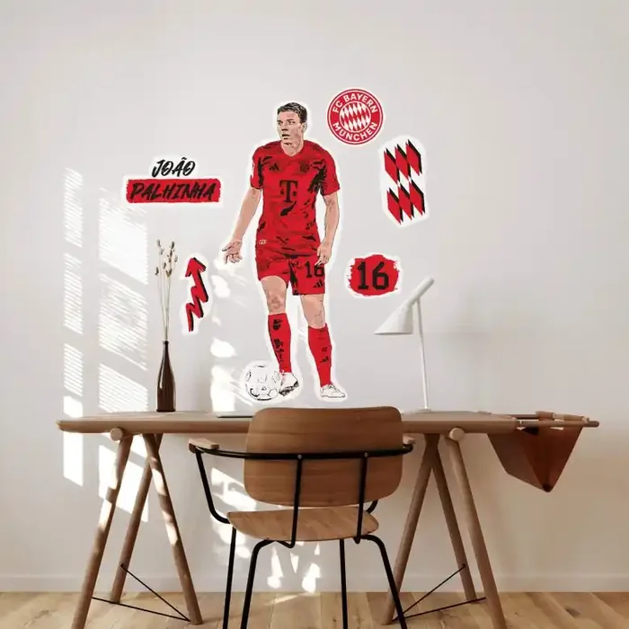 Wandsticker Wandtattoo FC Bayern João Palhinha 2025