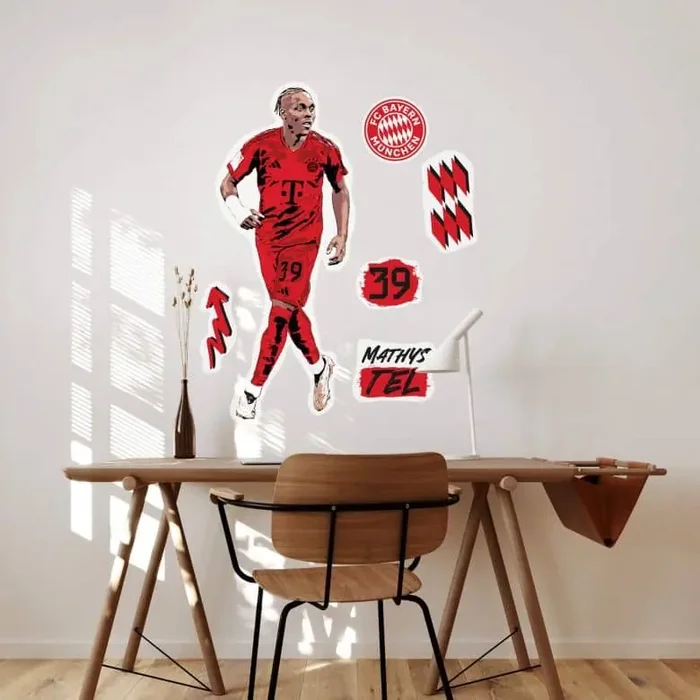 Wandsticker Wandtattoo FC Bayern Mathys Tel 2025