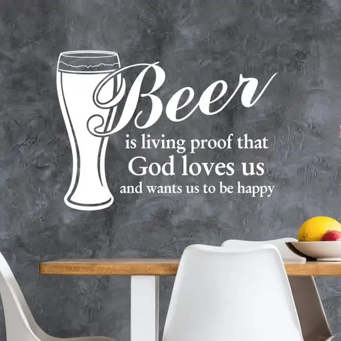 Wandtattoo Beer is living proof…