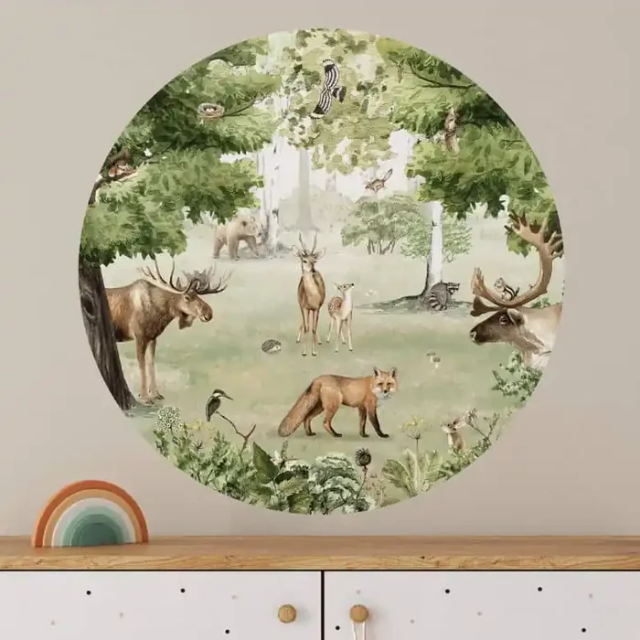 Wandtattoo Kikki Belle – Waldwunder – Rund