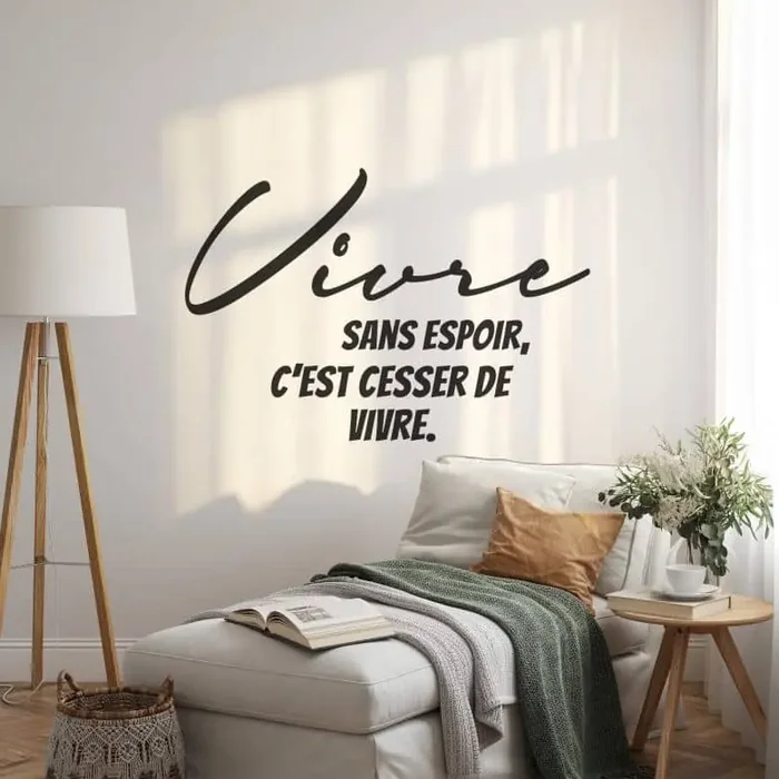 Wandtattoo Vivre sans espoir