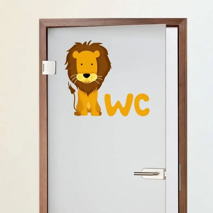 Wandtattoo WC Babylöwe