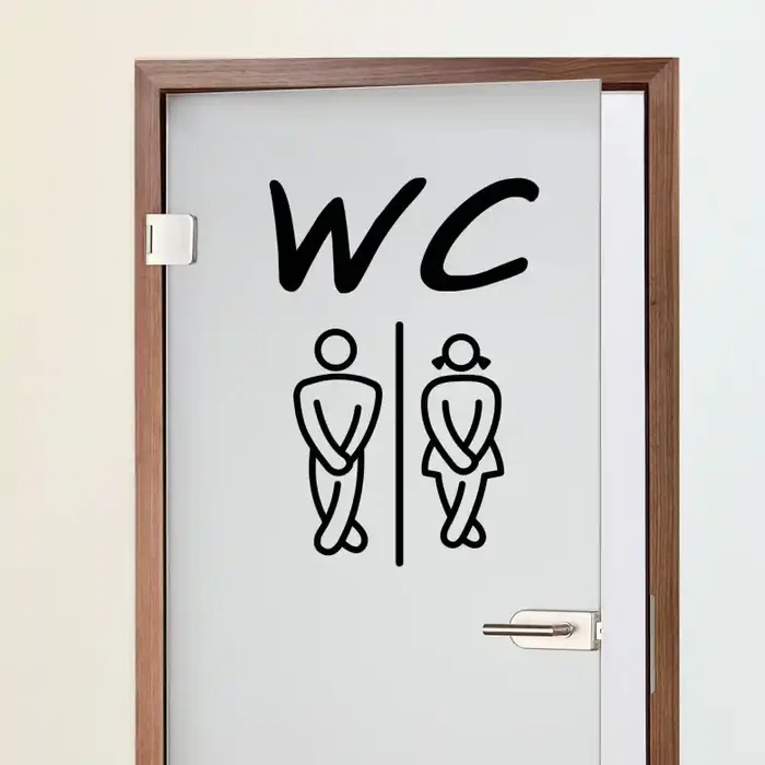 Wandtattoo WC