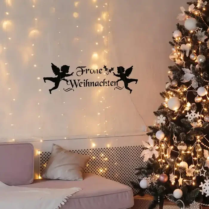 Wandtattoo Weihnachtsengel