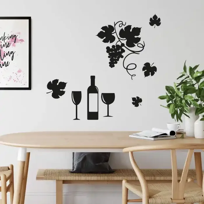 Wandtattoo Weinset