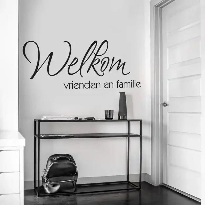 Wandtattoo Welkom vrienden en familie