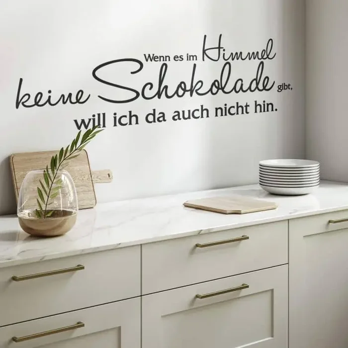 Wandtattoo Wenn es im Himmel…