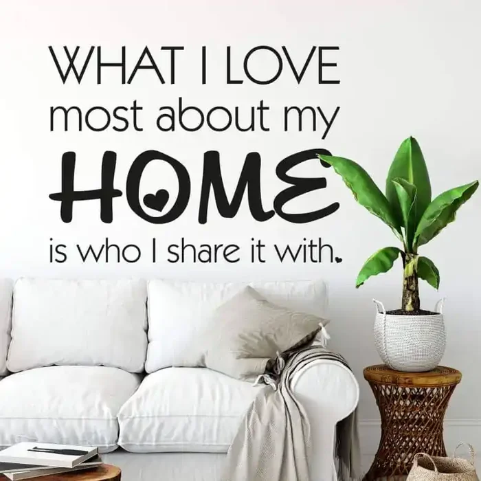 Wandtattoo What I love most…2