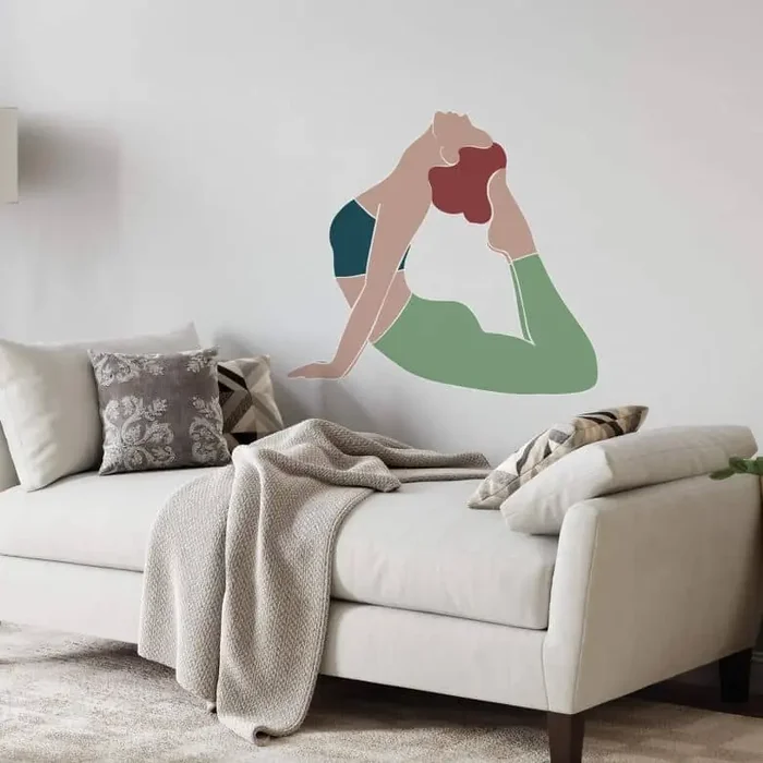 Wandtattoo Yoga – Königskobra