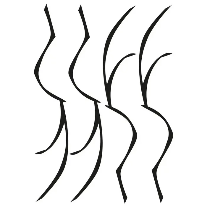 Wandtattoo Zweig-Set 3