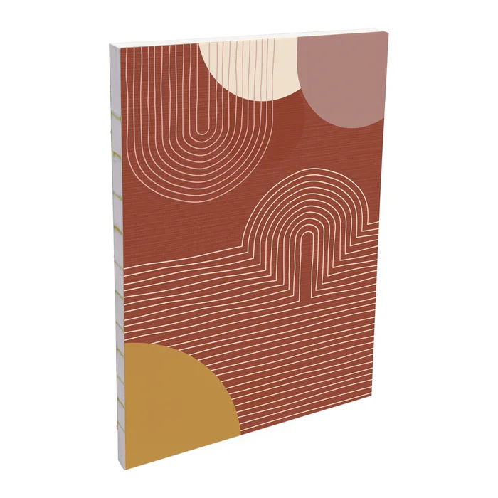 Weiche A6 Broschüre 144 linierte Seiten roher Rücken Clairefontaine Terracotta [Größe 10,5×14,8 cm]