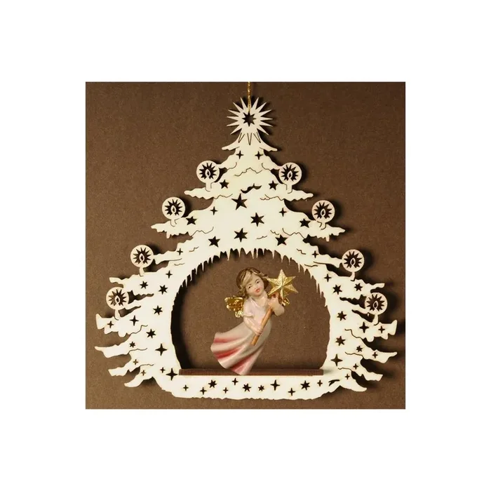 Weihnachtsbaum mit Engel fliegend