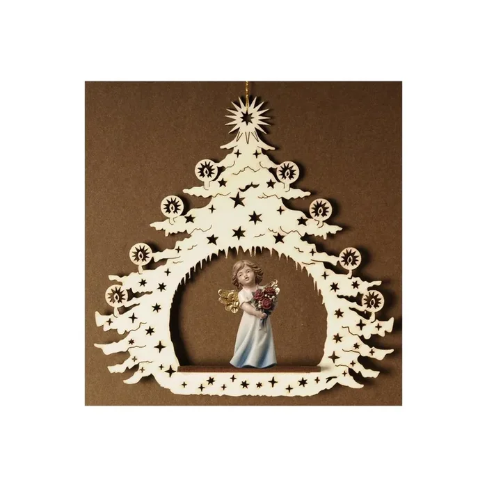 Weihnachtsbaum mit Engel Rosen
