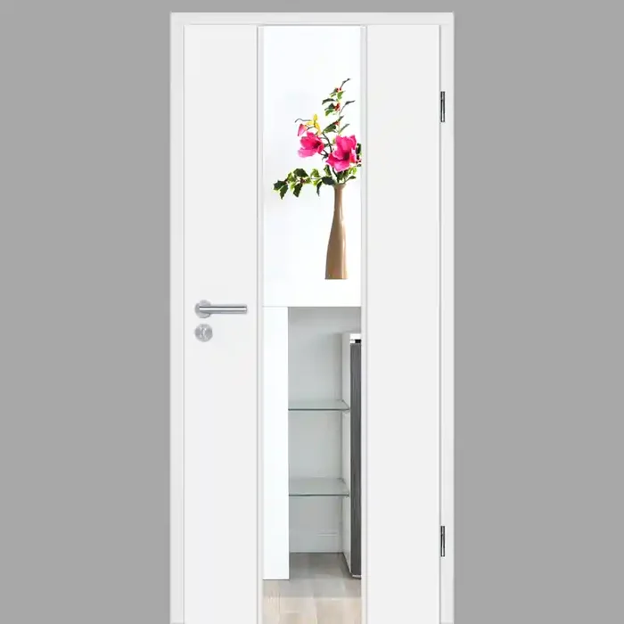 Weißlack 10 – Light 3-M – Holzglastür RAL 9010