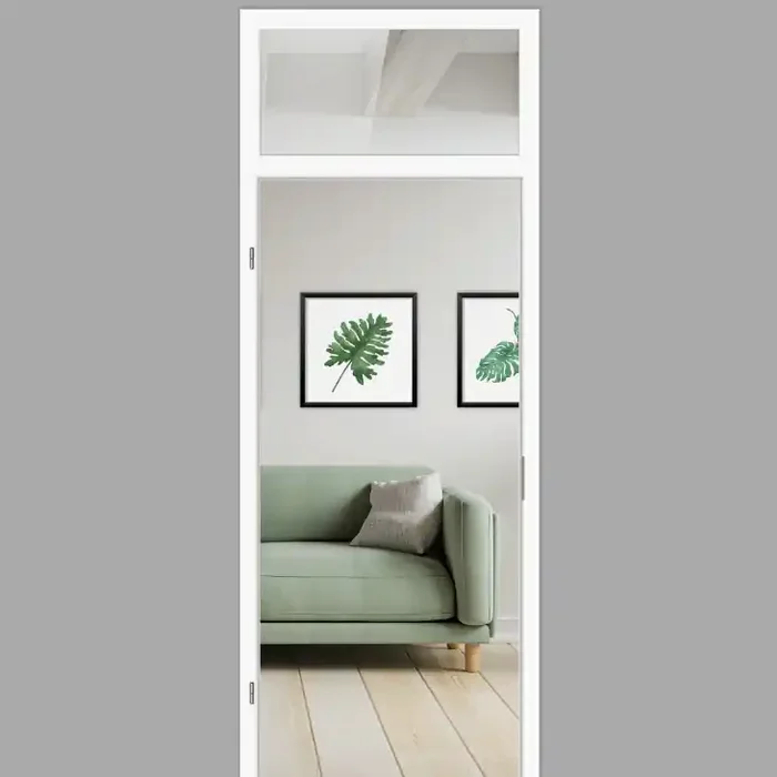 Windfang mit Oberlicht, für links gehangene Zimmertür / Typ 9