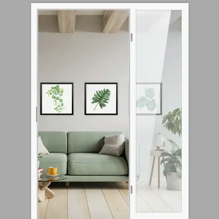 Windfangelement mit Seitenteil für Zimmertüren DIN rechts – Blockrahmen / Typ 06