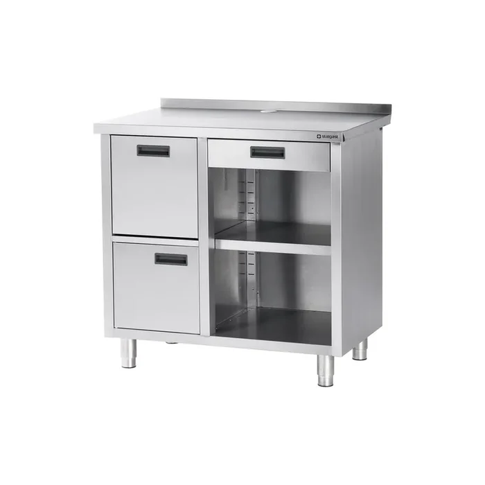 Work table for coffee machine, 1000 x 700 x 1000 mm (WxDxH)