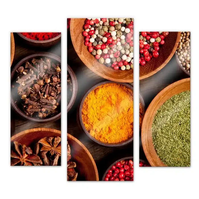 XXL Wandbild Gewürze Set (3-teilig)