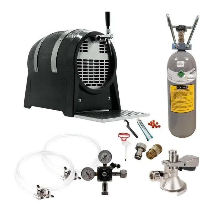 Zapfanlage Bierfassform Komplettset Flachkeg(A) 2kg & Reinigungsset
