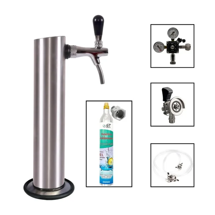 Zapfgarnitur mit Kompensatorschankhahn Typ M (Typ M) 425g Soda Getränkesprudler
